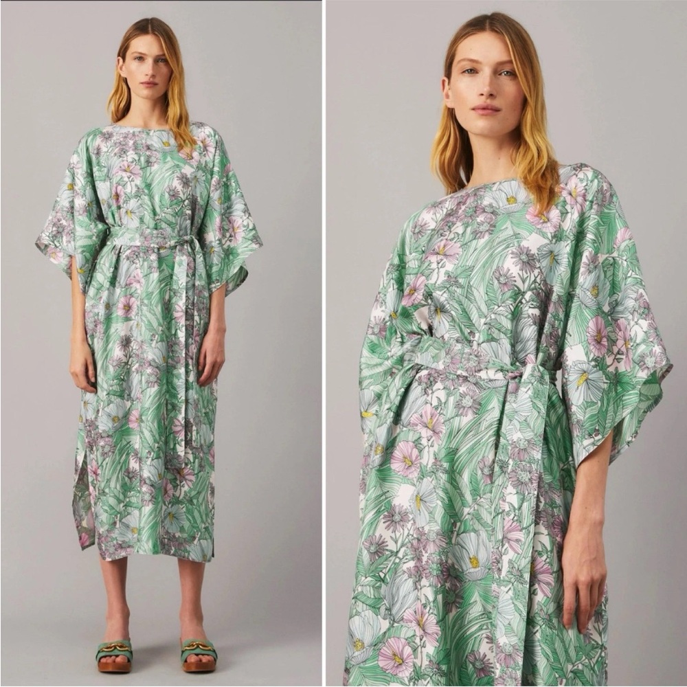 NWT Tory Burch ‘Robinson’ Silk Caftan Dress size M